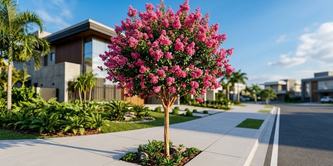 A árvore de folhas redondas que virou a favorita de calçadas estreitas porque suas raízes crescem direto para baixo e seu tronco fino não atrapalha o piso tátil
