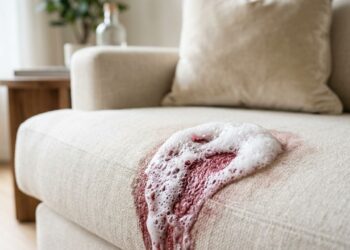 Como tirar mancha de vinho tinto do sofá claro: o truque fácil de misturar bicarbonato com vinagre que sempre funciona