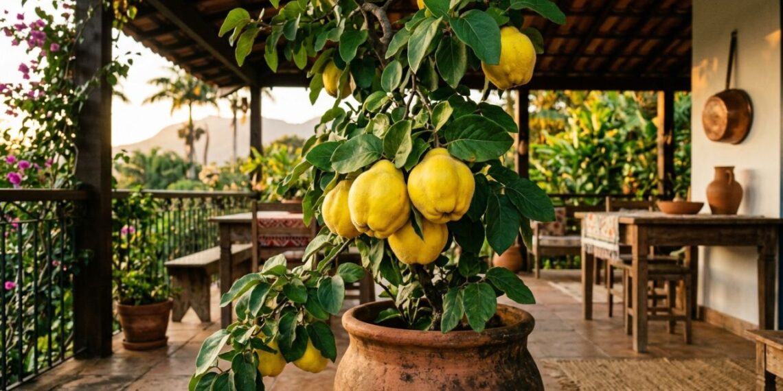 A fruta rústica de casca amarela que marcou as compotas da infância e pode ser cultivada em vasos grandes na varanda desde que tenha bastante sol