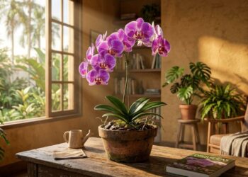Como podar a haste da orquídea para obter uma nova floração na mesma vara ou estimular folhas mais saudáveis