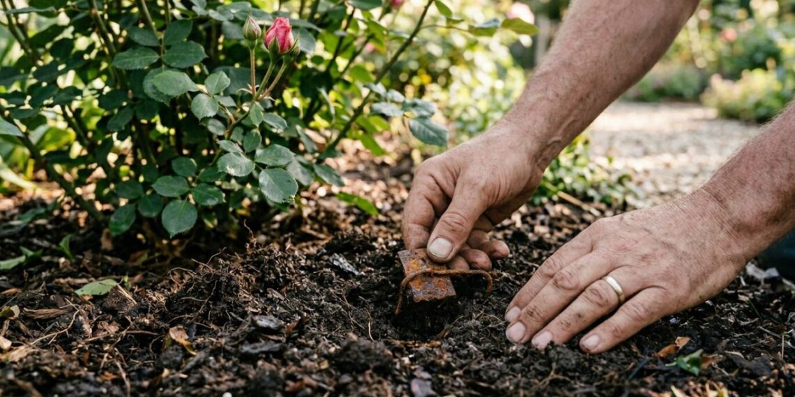 Colocar pregos enferrujados na terra ao redor das roseiras: quais os benefícios reais e para que serve