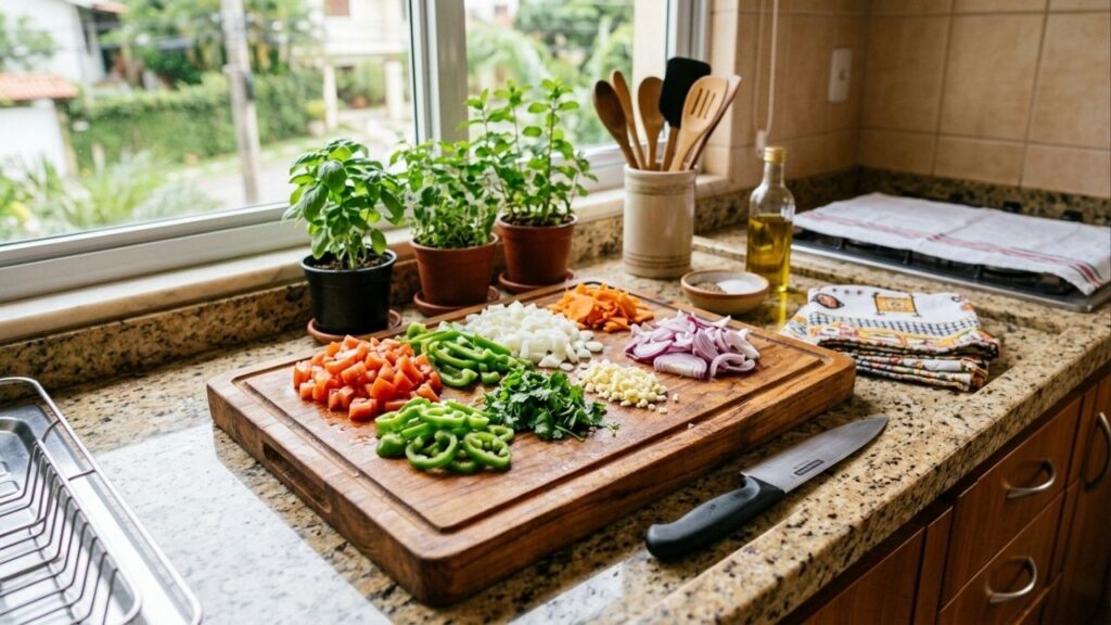 Qual tábua de corte é a melhor para usar na cozinha: madeira, plástico ou metal?