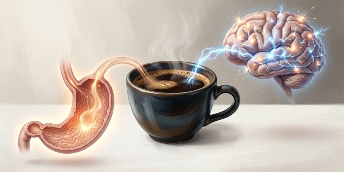 Que efeitos tomar café de estômago vazio causa na mucosa gástrica e também no sistema nervoso?