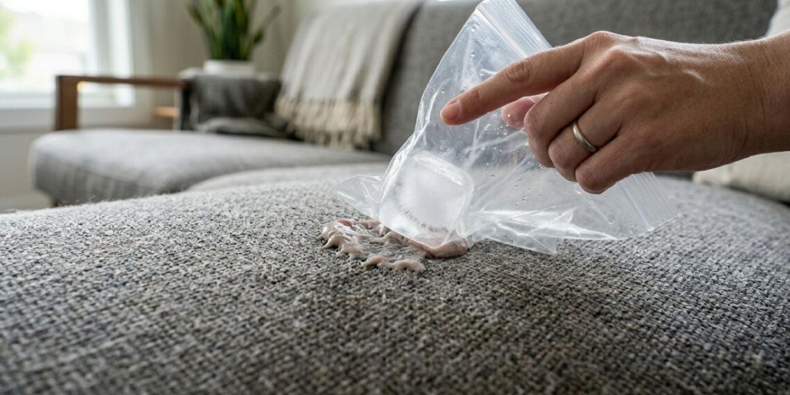 Como remover chiclete grudado na calça ou no sofá: o truque fácil de usar um cubo de gelo que está na moda e sempre funciona