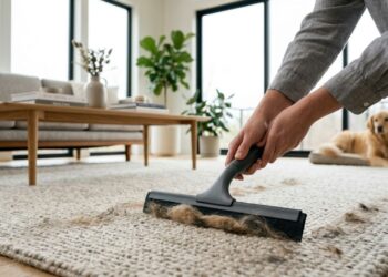 Como remover pelos de cachorro do tapete ou carpete: o truque fácil de puxar com um rodo de pia úmido que está na moda e sempre funciona