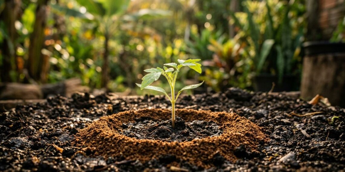 Como afastar formigas cortadeiras da horta em menos de um minuto: truque caseiro eficaz polvilhando borra de café seca ao redor das mudinhas recém-plantadas