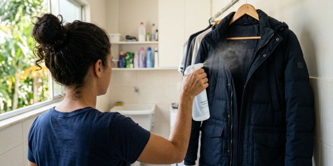 Borrifar vodca barata pura em roupas de frio que estão com cheiro de guardado no armário: para que serve e por que recomendam