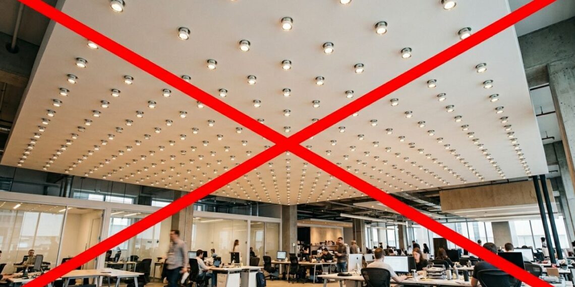 O forro de gesso rebaixado lotado de dezenas de pequenos spots redondos direcionáveis está com os dias contados: conheça a iluminação linear contínua que é o futuro do design