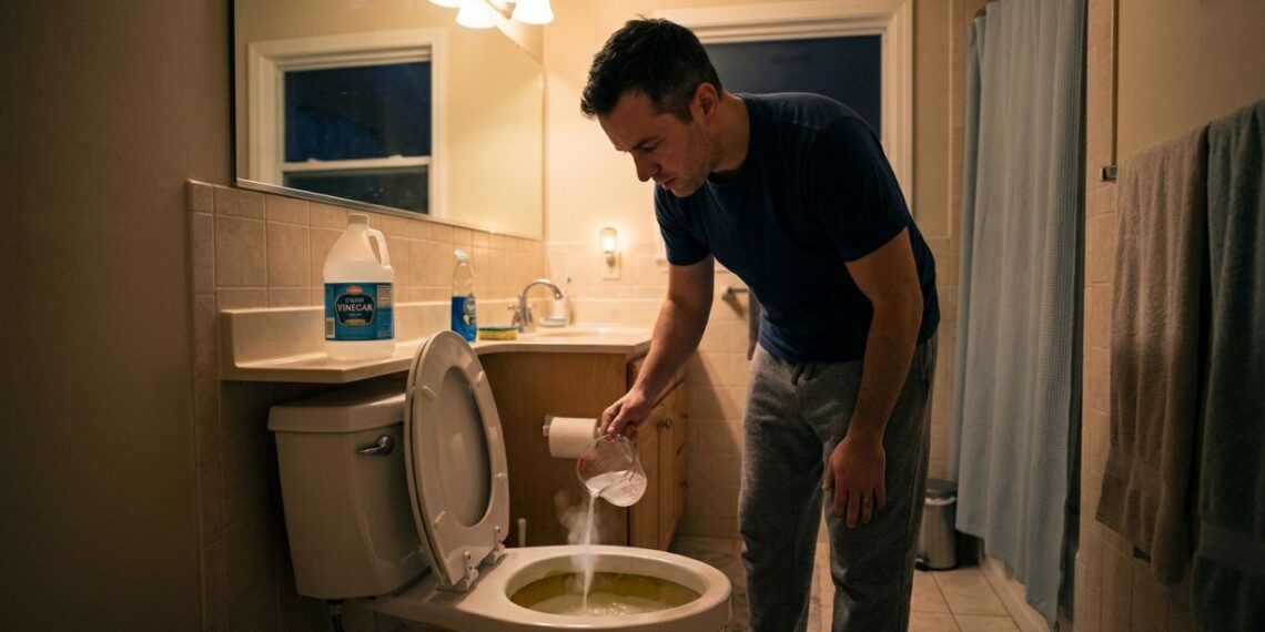 Colocar uma xícara de vinagre dentro do vaso sanitário à noite: para que serve e como sua casa fica pela manhã