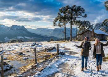 A cidade mais fria do Brasil onde a neve cai quase todo inverno