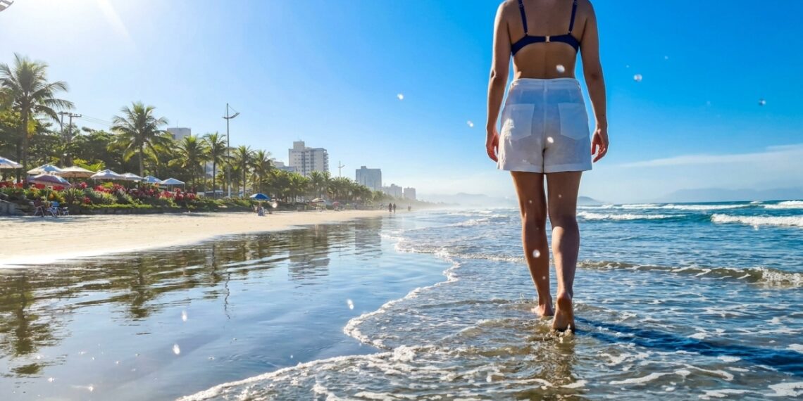 Mais de 5 km de jardins à beira-mar e 6ª melhor qualidade de vida do Brasil: a cidade que virou paraíso de orla no litoral paulista