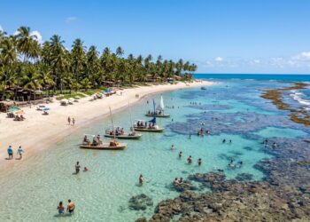 Não é o Caribe! Estas praias brasileiras impressionam pela transparência da água e pela beleza natural preservada