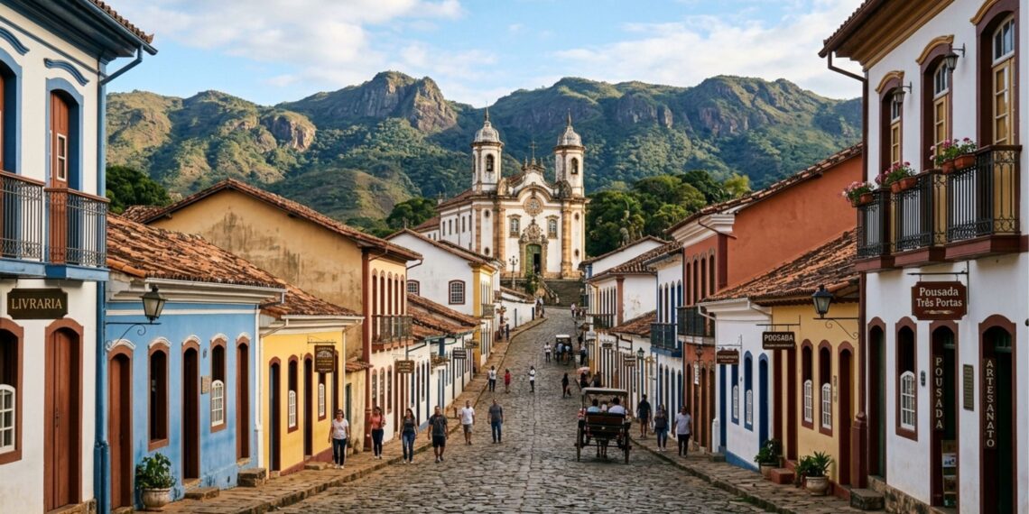 Esta cidade colonial cercada por montanhas parece parada no tempo e tem um dos centros históricos mais bonitos do Brasil