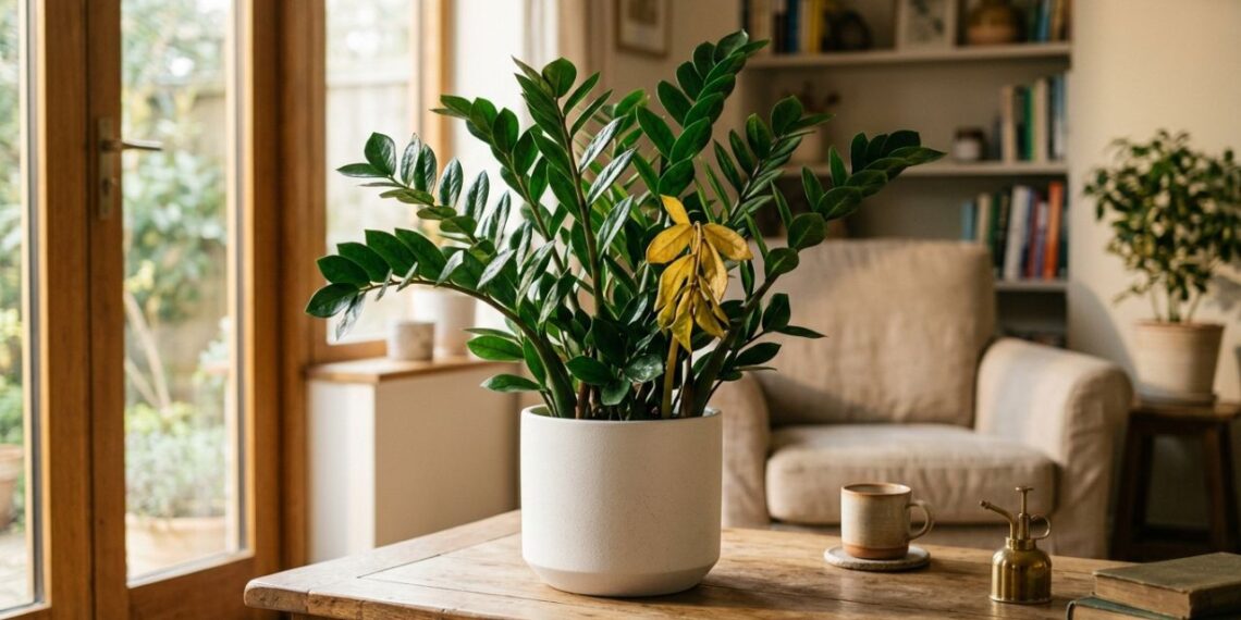 Por que as folhas da zamioculca ficam amarelas e como salvar a planta rapidamente: ajuste esse erro comum na rega