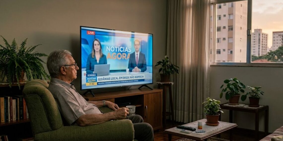 A psicologia afirma que muitas pessoas idosas assistem à televisão para preencher lacunas da antiga rotina de trabalho