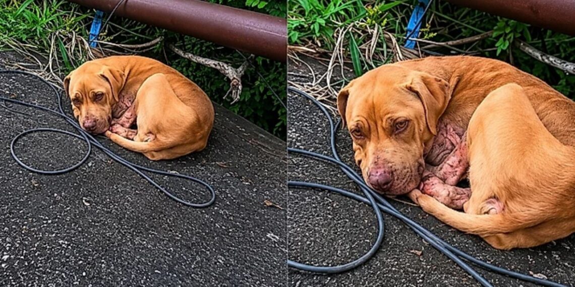 Cachorrinha encontrada à beira da estrada ganha nova vida após resgate emocionante