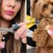 Jovem surpreende ao criar arte com cabelo e pelo do cachorro e ganha destaque nas redes sociais