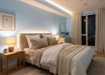 Essa cor no quarto pode deixar seu cérebro mais relaxado e melhorar suas noites de sono