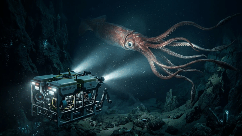 A lula-gigante que vive tão fundo no oceano que nunca foi filmada viva em habitat natural por quase toda a história da ciência e ainda guarda segredos que nenhum pesquisador conseguiu acessar