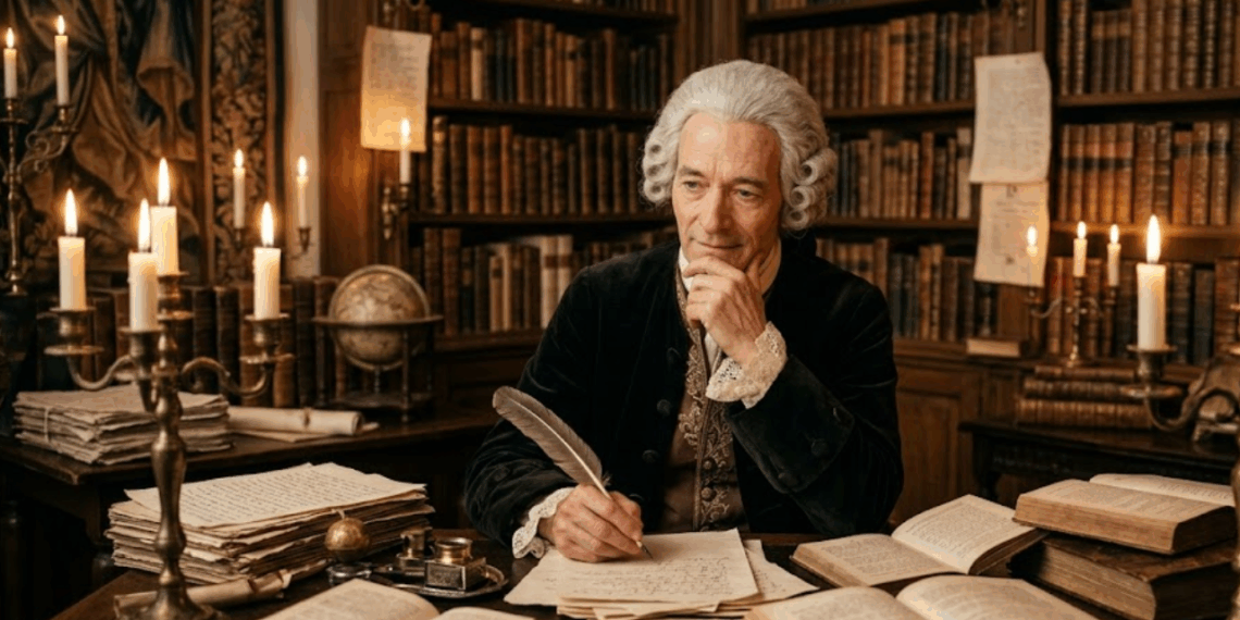 Voltaire: "Duvide de tudo pelo menos uma vez, mesmo da proposição de que dois mais dois são quatro" o escritor que foi preso na Bastilha, exilado duas vezes e continuou provocando reis e religiosos