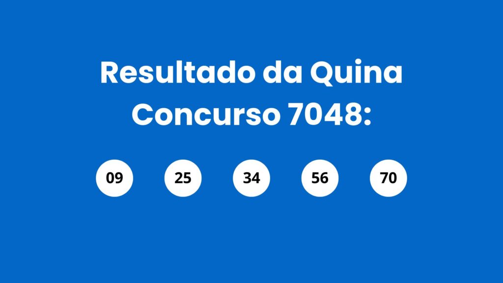 Quina 7048 acumula e prêmio sobe para R$ 13 milhões veja os números sorteados