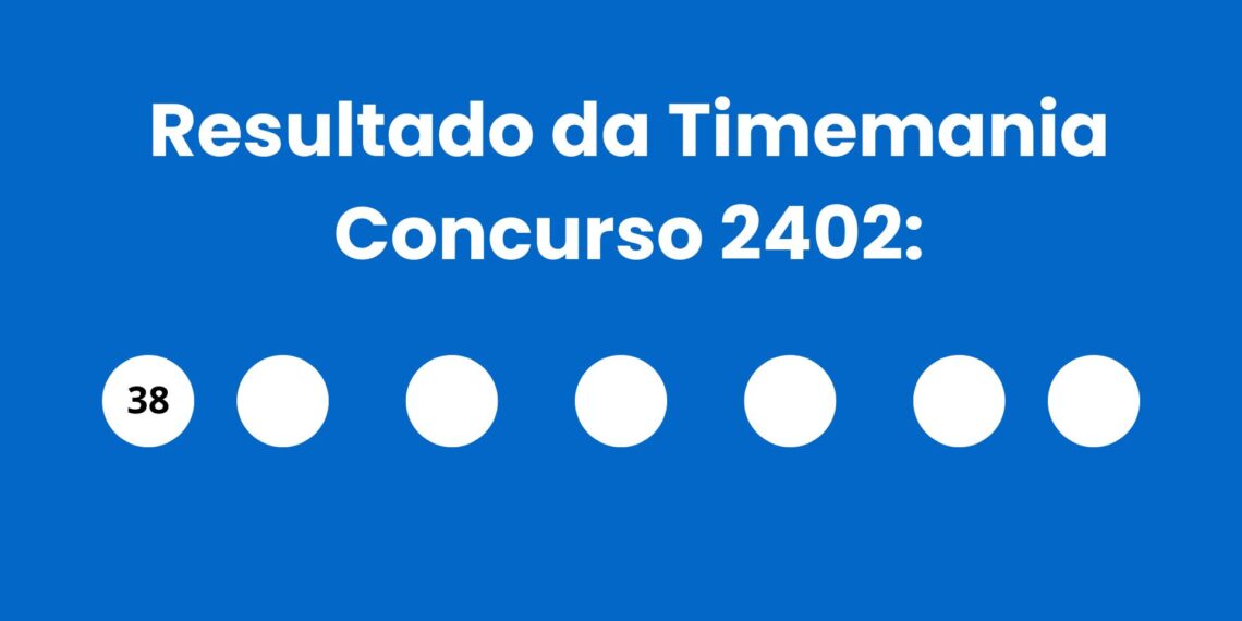 Timemania 2402 acumula e prêmio vai para o próximo sorteio veja os números de hoje (11/06)