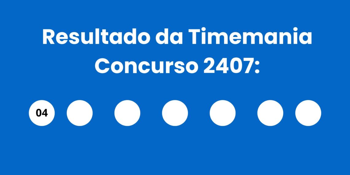 Timemania 2407: alguém ganhou os R$ 1,7 milhão? Veja o resultado de terça (23/06)