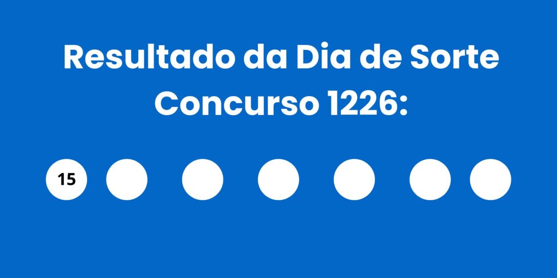 Números sorteados do Dia de Sorte 1226 — resultado de terça-feira, 16 de junho de 2026