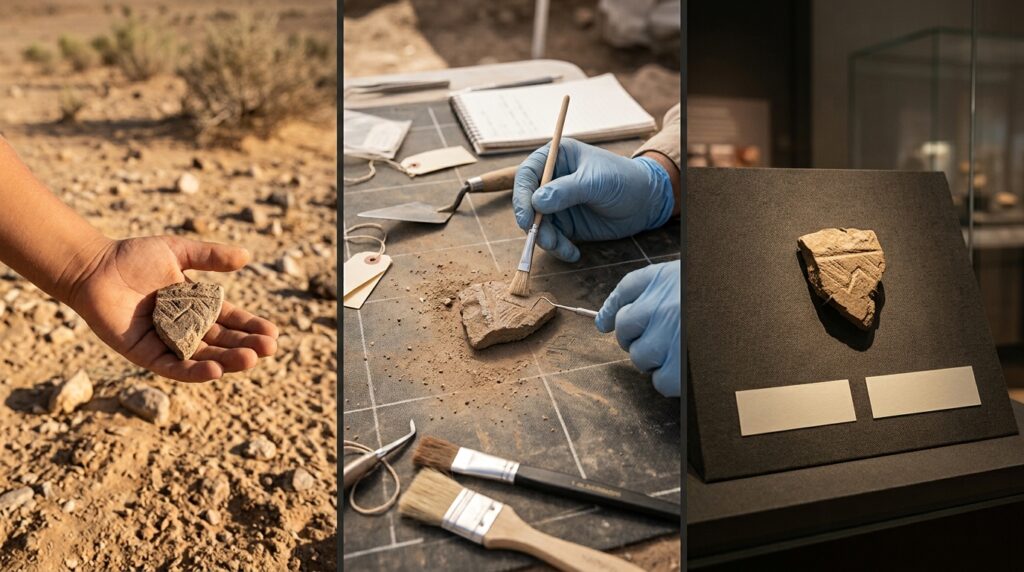 Menino de 8 anos encontra em excursão uma estatueta romana de 1.700 anos atrás no Negev