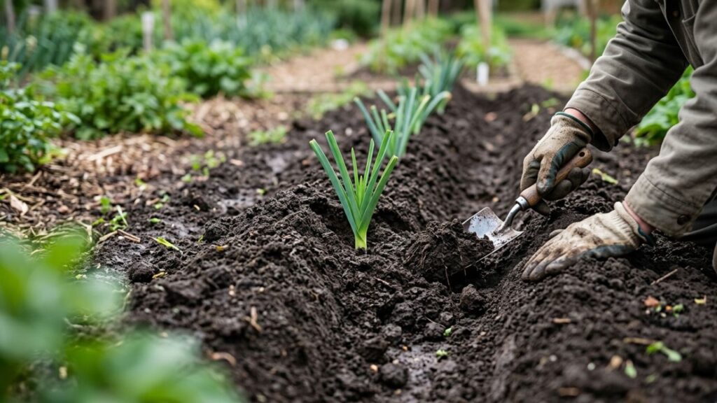 Como plantar alho-poró reaproveitando o talo da feira com o adubo certo para crescer forte novamente