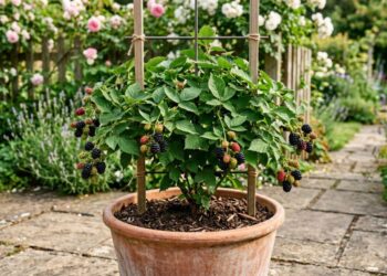Como plantar amora em vaso no quintal com um cuidado na poda drástica que faz diferença na colheita