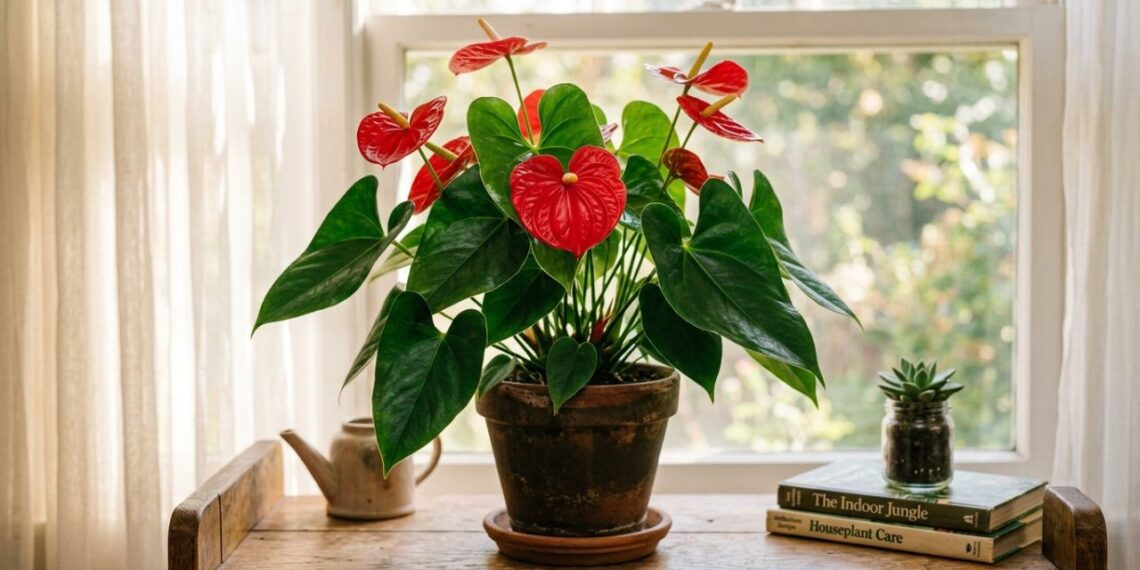 A flor mais duradoura para cultivar na sala de estar: como cuidar do antúrio vermelho e fazer brotar o ano todo
