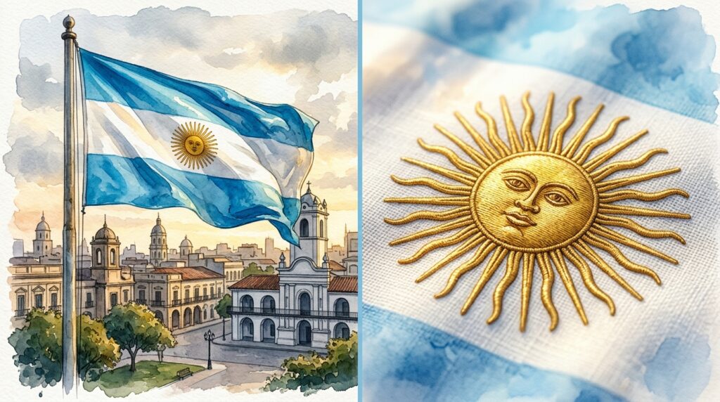 Azul celeste e branco na Argentina: a curiosa origem das cores nacionais