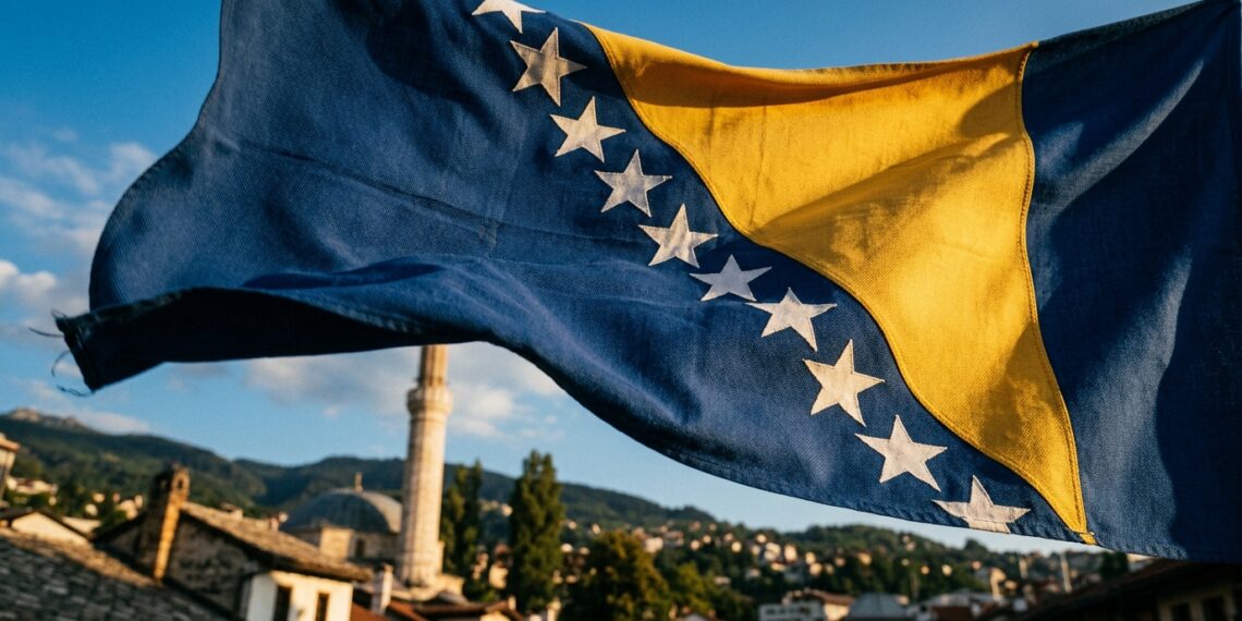 Azul e ouro na Bósnia: por que a bandeira escolheu as cores da União Europeia