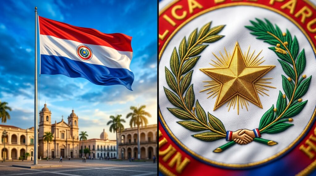 Tricolor com brasão: por que o Paraguai é o único país com bandeira diferente dos dois lados