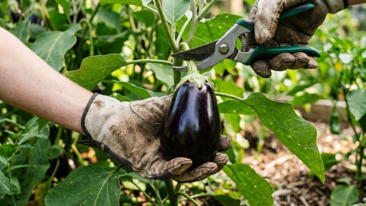 Horta em casa: como cultivar berinjela no quintal ensolarado protegendo as folhas do ataque de lagartas