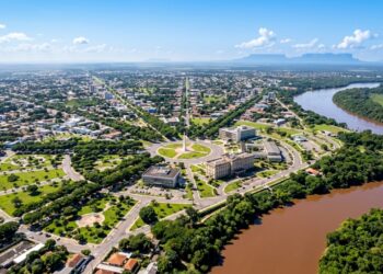 Referência de planejamento com inspiração francesa na região norte: cidade única no país pelo seu posicionamento além da linha do Equador