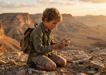 Menino de 8 anos encontra em excursão uma estatueta romana de 1.700 anos atrás no Negev