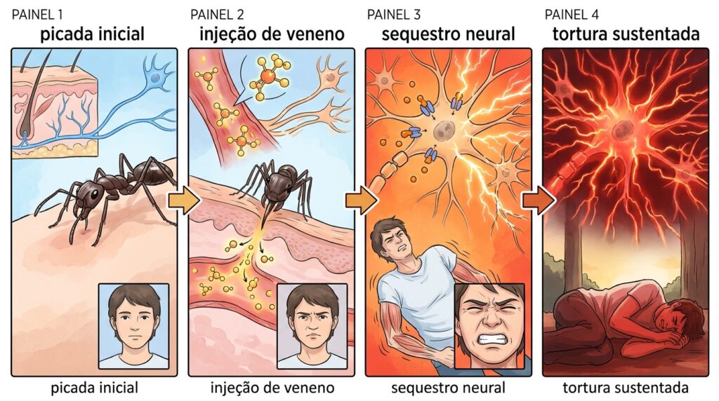 O animal cuja picada causa uma dor tão intensa que imita o tiro de uma arma