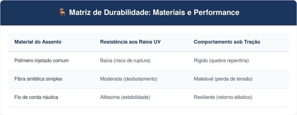 Cadeira-de-plastico-tabela-1024x398 Adeus à cadeira de plástico branca comum que resseca no sol da varanda: a nova tendência é mais confortável e resistente com a poltrona rústica de corda náutica