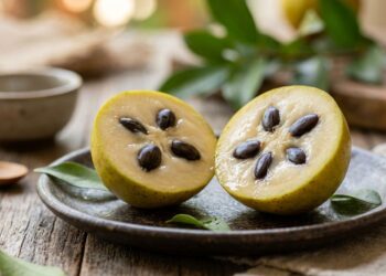 A fruta nativa que tem cor amarelo-esverdeada e sabor de limão extremamente azedo e que poucos brasileiros conhecem