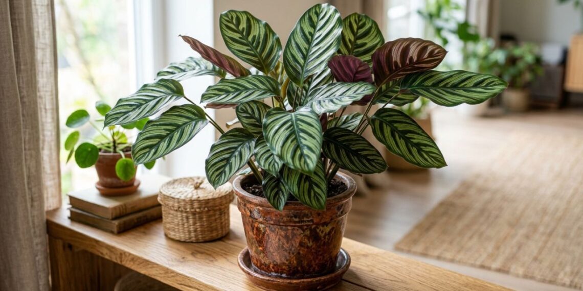 Como cuidar da calathea para que as pontas não queimem e ela permaneça com suas listras vibrantes o ano todo
