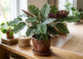 Como cuidar da calathea para que as pontas não queimem e ela permaneça com suas listras vibrantes o ano todo