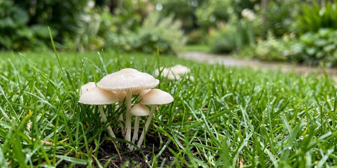 Se você encontrar estes pequenos fungos brancos nascendo na grama após a chuva, nós lhe diremos o que isso significa e por que é algo bom