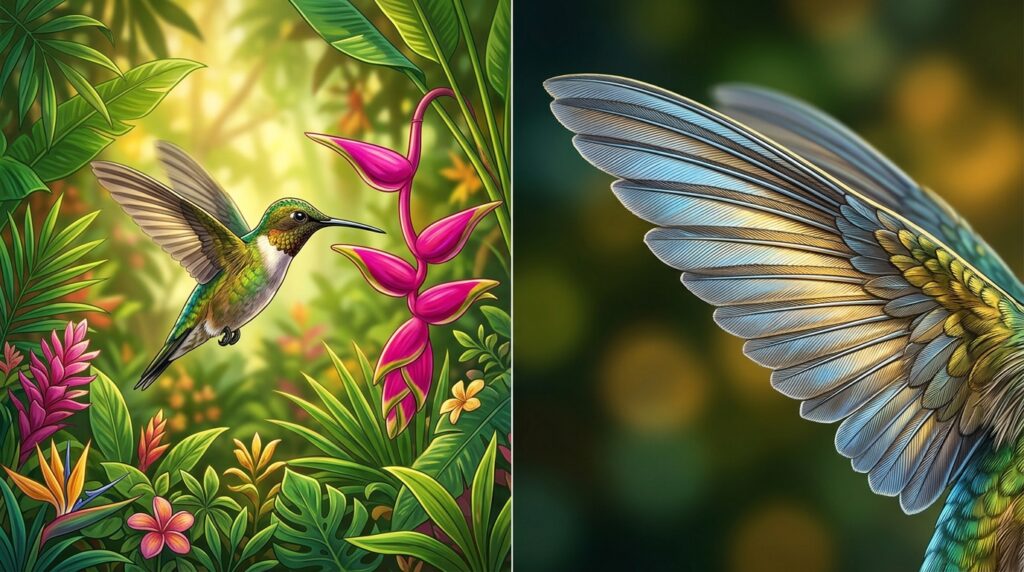 O colibri que bate as asas 80 vezes por segundo e consegue voar para trás