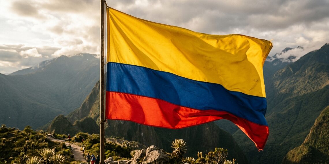 Por que a bandeira da Colômbia tem amarelo maior que as outras cores, e qual a origem histórica dessa proporção única?