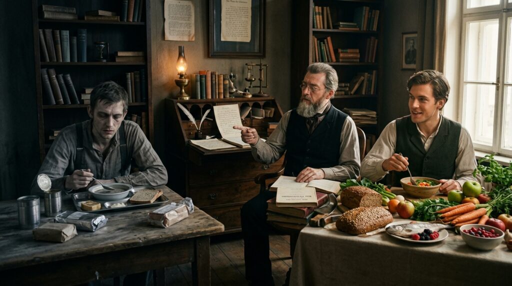 Frase do dia de Ludwig Feuerbach, filósofo alemão e crítico da religião: "O homem é aquilo que come"
