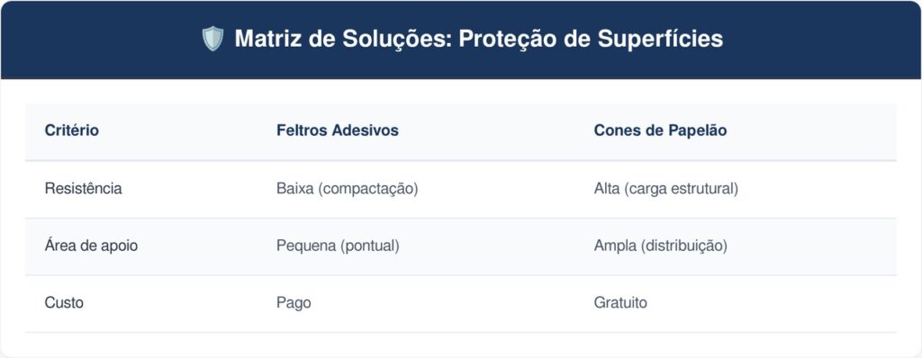 Cones-vazios-de-papelao-tabela-1024x398 Não jogue os cones vazios de papelão da fita adesiva larga fora: ideias para reutilizar esses aros espessos colados no fundo de grandes vasos pesados para não arranhar o piso porcelanato