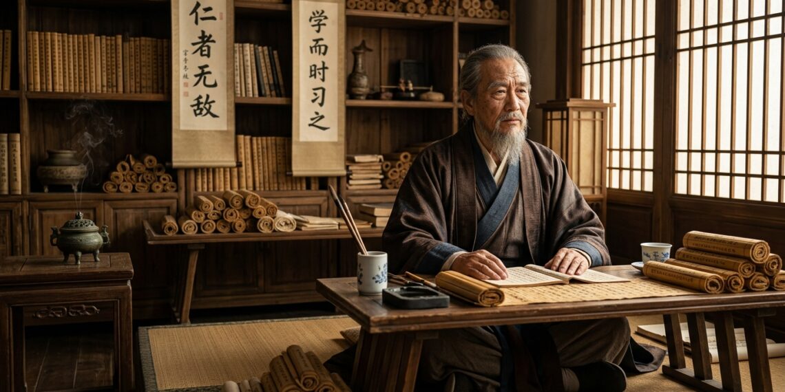 Frase do dia de Confúcio, filósofo chinês e fundador da ética confuciana: "A bondade é a verdadeira riqueza; a malvadez é a verdadeira pobreza"