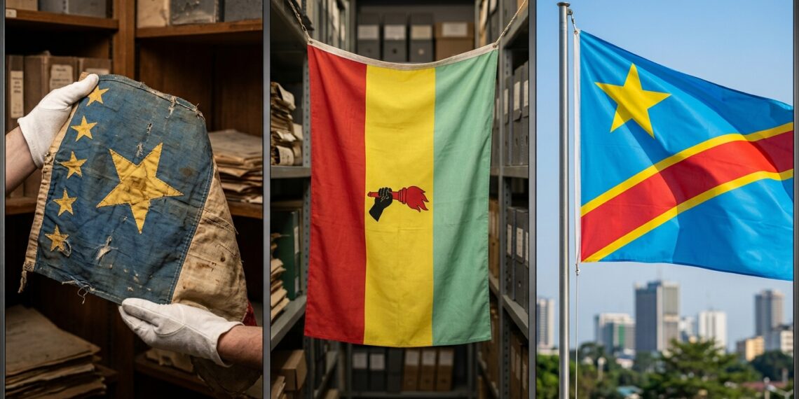 Por que a bandeira da República Democrática do Congo tem azul, amarelo e vermelho, e qual a origem real dessas cores?